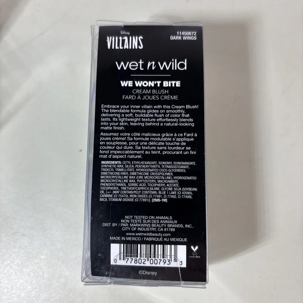 Wet N Wild Disney Villains We Won't Bite Cream Blush Villainous Queen Lot of 7